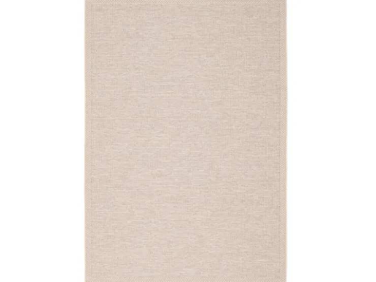 Pergamon In & Outdoor Teppich Flachgewebe Ottawa Bordüre Beige 120x170cm