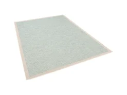 Pergamon In & Outdoor Teppich Flachgewebe Ottawa Bordüre Türkis 160x230cm* Bordüren