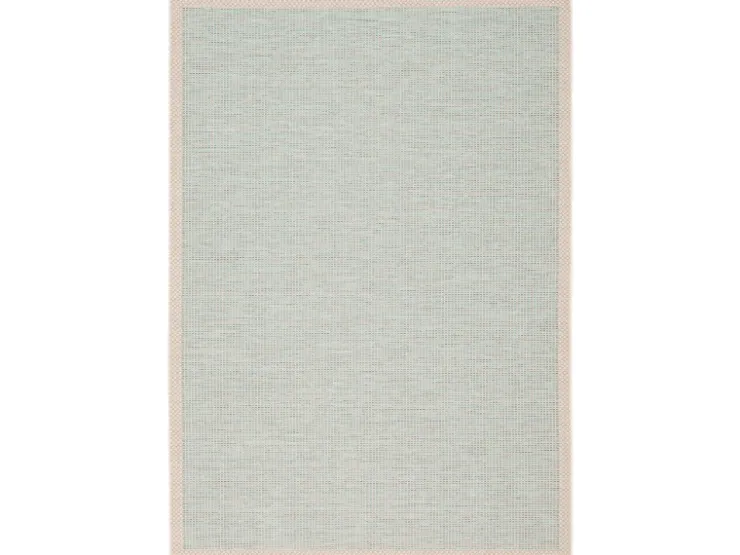 Pergamon In & Outdoor Teppich Flachgewebe Ottawa Bordüre Türkis 160x230cm* Bordüren