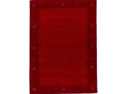 Pergamon Natur Teppich Indo Gabbeh Indira Bordüre Rot 90x160cm