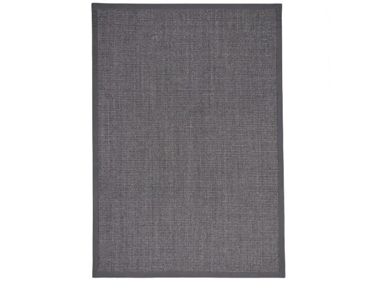 Pergamon Sisalteppich Natura Klassisch mit Bordüre Anthrazit 150x150cm