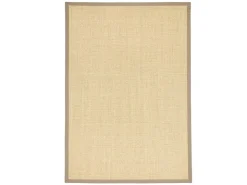 Pergamon Sisalteppich Natura Klassisch mit Bordüre Creme Taupe 150x150cm
