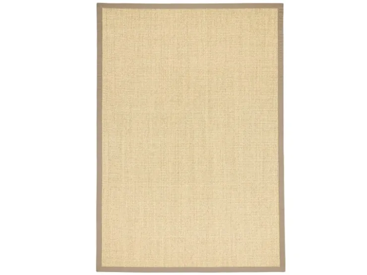 Pergamon Sisalteppich Natura Klassisch mit Bordüre Creme Taupe 150x150cm