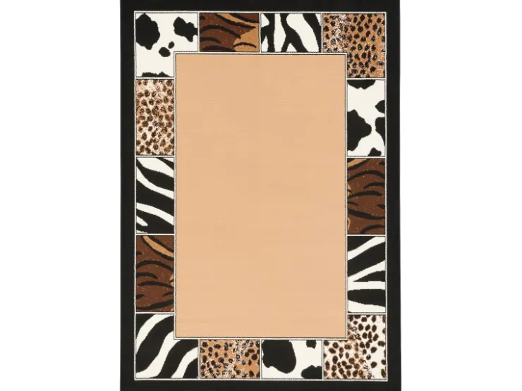Pergamon Trendline Teppich Afrika Bordüre Beige Beige 160x225cm
