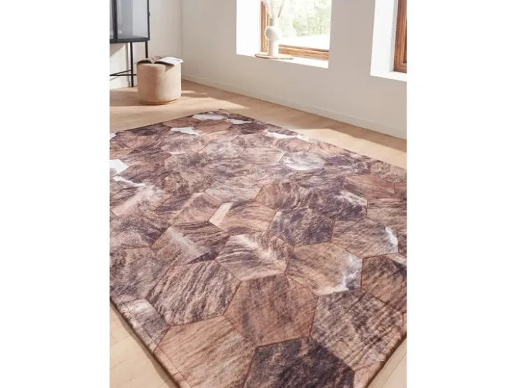 Peyer Syntex Teppich Terrace Bordüre Pflegeleicht Farbe 80 x 150 cm