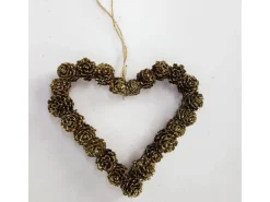 Pinienzapfen-Herz 18 cm x 3 cm* Ostern