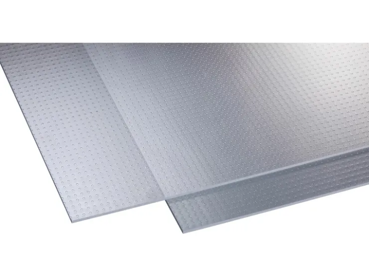 Gutta Polystyrol-Platte 2,5 mm "Carree" Transparent 1000 mm x 1000 mm