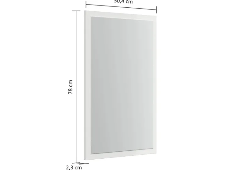 Posseik Flurspiegel Beauregard-M mit Rahmen variabel montierbar Hgl.* Garderoben
