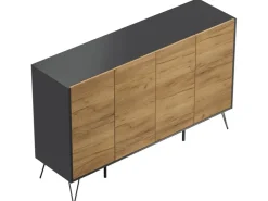Posseik Sideboard Industrial P 4 Schubladen 4 Türen 155 cm Front* Möbelserien