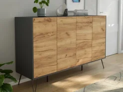 Posseik Sideboard Industrial P 4 Schubladen 4 Türen 155 cm Front* Möbelserien
