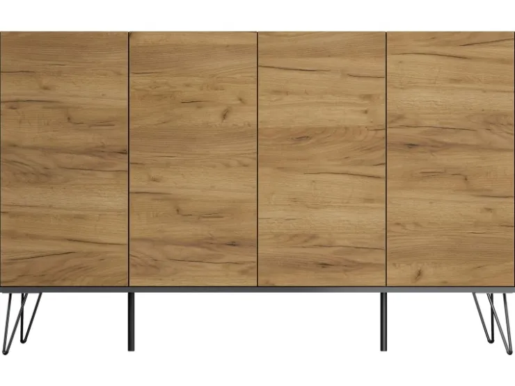 Posseik Sideboard Industrial P 4 Schubladen 4 Türen 155 cm Front* Möbelserien