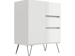 Posseik Sideboard Industrial K 3 Schubladen 1 Tür 80 cm Top