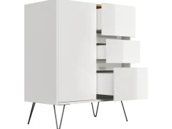 Posseik Sideboard Industrial K 3 Schubladen 1 Tür 80 cm Top