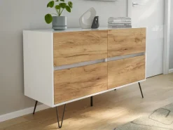 Posseik Sideboard Industrial E 4 Schubladen 120 cm Front