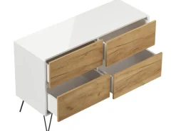 Posseik Sideboard Industrial E 4 Schubladen 120 cm Front