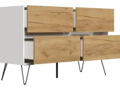 Posseik Sideboard Industrial E 4 Schubladen 120 cm Front
