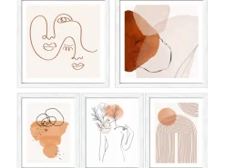 Pro Art Bilder Framed Art Lines And Shapes XI 2x 28 x 28 cm, 3x 19 x 24 cm