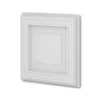 PROFHOME 159820 3D Wandpaneel Wandvertäfelung Deckenplatte 0,25 m2 50 cm x 4,2 cm x 50 cm Weiß* Deckenplatten