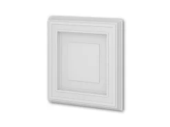 PROFHOME 159820 3D Wandpaneel Wandvertäfelung Deckenplatte 0,25 m2 50 cm x 4,2 cm x 50 cm Weiß* Deckenplatten