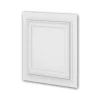 PROFHOME 159818 3D Wandpaneel Wandvertäfelung Deckenplatte 0,25 m2 50 cm x 2 cm x 50 cm Weiß