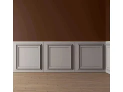PROFHOME 159818 3D Wandpaneel Wandvertäfelung Deckenplatte 0,25 m2 50 cm x 2 cm x 50 cm Weiß