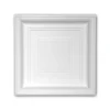 PROFHOME 157002 Deckenplatte Deckenelement Wandpaneel Stuckdekor, 60,0 cm x 60,0 cm x 6,5 cm Weiß* Deckenplatten