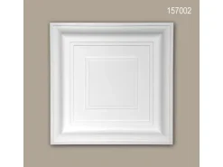 PROFHOME 157002 Deckenplatte Deckenelement Wandpaneel Stuckdekor, 60,0 cm x 60,0 cm x 6,5 cm Weiß* Deckenplatten