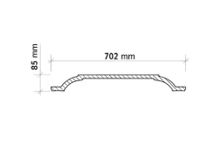 PROFHOME 157004 Deckenplatte Deckenelement Wandpaneel Stuckdekor, 70,2 cm x 70,2 cm x 8,5 cm Weiß* Deckenplatten