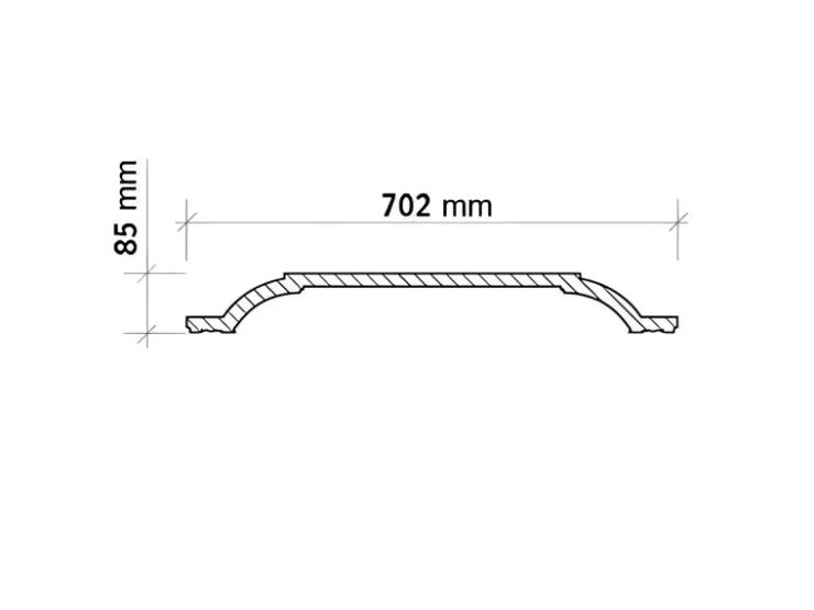 PROFHOME 157004 Deckenplatte Deckenelement Wandpaneel Stuckdekor, 70,2 cm x 70,2 cm x 8,5 cm Weiß* Deckenplatten