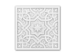 PROFHOME 157503 Deckenplatte Wandvertäfelung Deckenelement 29,2 x 29,2 cm 29,2 cm x 29,2 cm x 6 cm Weiß* Deckenplatten