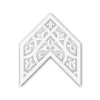 PROFHOME 157504 Deckenplatte Wandvertäfelung Deckenelement 25 x 20,8 cm 25 cm x 20,8 cm x 2,4 cm Weiß
