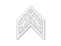 PROFHOME 157504 Deckenplatte Wandvertäfelung Deckenelement 25 x 20,8 cm 25 cm x 20,8 cm x 2,4 cm Weiß