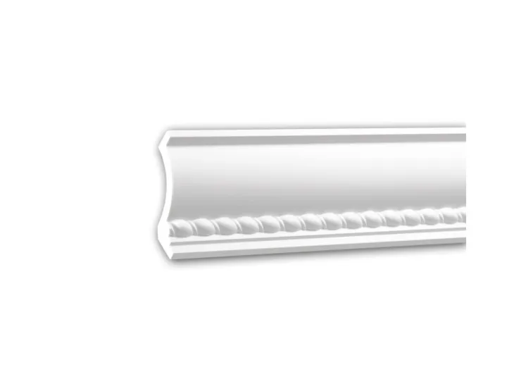 PROFHOME 150208 Eckleiste Zierleiste für indirekte Beleuchtung Stuckleiste 2 m 200 cm x 7 cm x 7 cm Weiß* Zierprofile