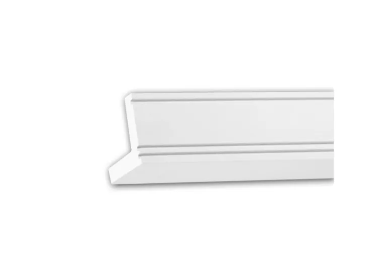PROFHOME 150226 Eckleiste Zierleiste für indirekte Beleuchtung Stuckleiste 2 m 200 cm x 5,5 cm x 5,5 cm Weiß* Zierprofile