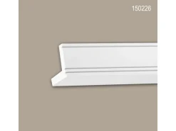 PROFHOME 150226 Eckleiste Zierleiste für indirekte Beleuchtung Stuckleiste 2 m 200 cm x 5,5 cm x 5,5 cm Weiß* Zierprofile