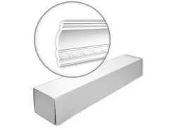 PROFHOME 150256 Eckleisten 1 Karton Set mit 6 Zierleisten 12 m Weiß* Zierprofile