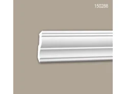 PROFHOME 150288 Eckleisten 1 Karton Set mit 15 Zierleisten 30 m Weiß* Zierprofile