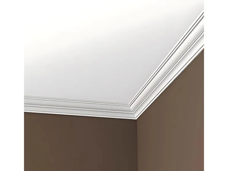 PROFHOME 150288 Eckleisten 1 Karton Set mit 15 Zierleisten 30 m Weiß* Zierprofile