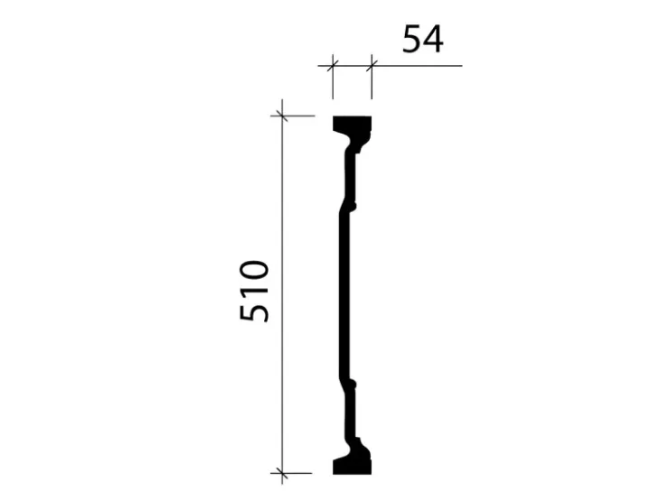 PROFHOME 489001 Pediment Fassadenstuck Fensterumrandung Fassaden Element 90,2 cm x 5,4 cm x 51 cm Weiß* Außen-Fassadenfarben