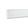 PROFHOME 151316 Wand- und Friesleiste Stuckleiste Zierleiste Wandleiste 2 m 200 cm x 1,8 cm x 9 cm Weiß
