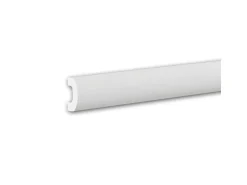 PROFHOME 651815 Wandleiste Friesleiste Zierleiste Stuckleiste 2 m 200 cm x 2 cm x 4 cm Weiß* Zierprofile