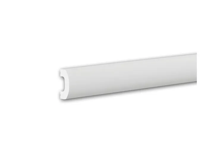 PROFHOME 651815 Wandleiste Friesleiste Zierleiste Stuckleiste 2 m 200 cm x 2 cm x 4 cm Weiß* Zierprofile