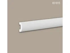 PROFHOME 651815 Wandleiste Friesleiste Zierleiste Stuckleiste 2 m 200 cm x 2 cm x 4 cm Weiß* Zierprofile