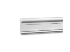 PROFHOME 651345 Wandleiste Friesleiste Zierleiste Wandleiste 2 m 200 cm x 2,2 cm x 9,4 cm Weiß* Zierprofile