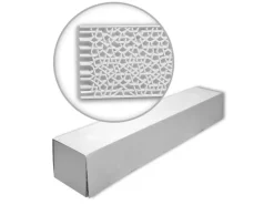PROFHOME 151518-Box 3D Wandpaneele 1 Karton Set mit 2 Paneelen 4,08 m Weiß* Deckenplatten