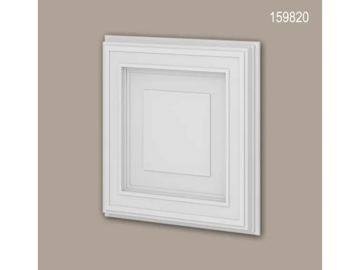 PROFHOME 159820-Box 3D Wandpaneele 1 Karton Set mit 3 Paneelen 0,75 m2 Weiß