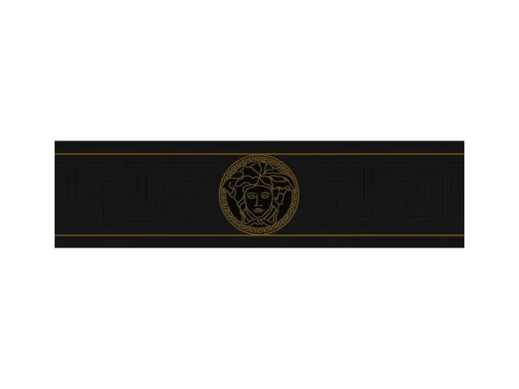 PROFHOME 935224-GU Exklusive Luxus Tapete Ornament glänzend Gold 0,65 m2 0,13 m x 5,00 m 0,65 m2