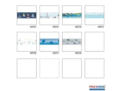 PROFHOME 403757-GU Grafik Tapete Kindertapete Matt Blau Rot Gelb 0,75 m2 0,15 m x 5,00 m 0,75 m2 Blau