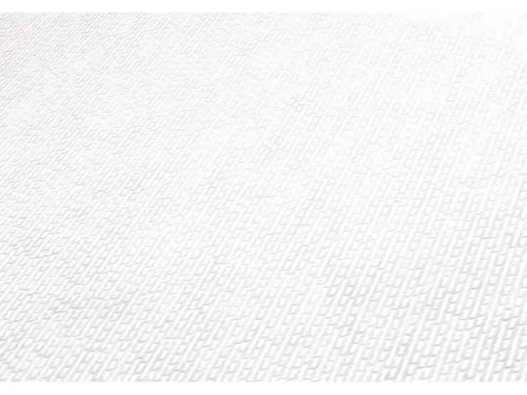 PROFHOME 305817-GU Struktur Tapete Uni Matt Weiß 0,53 m x 10,05 m 5,33 m2 Weiß