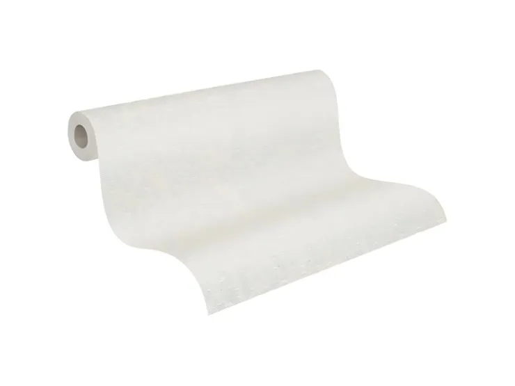 PROFHOME 586513-GU Struktur Tapete Uni Matt Weiß 1,06 m x 25,00 m 26,50 m2 Weiß* Überstreichbare Tapeten